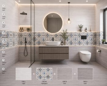 Moroccan Grey Bathroom